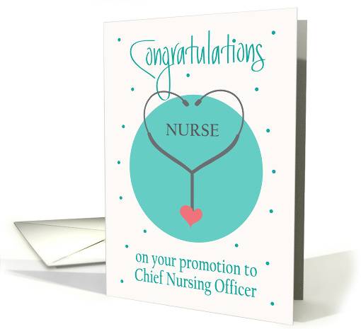 Promotion Congratulations for Chief Nursing Officer, with... (1573328)