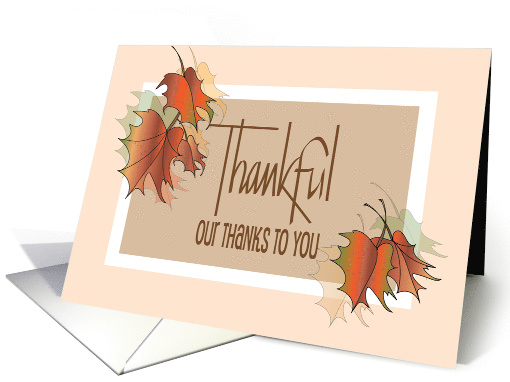 Thanksgiving from Realtor or Real Estate Office Fall... (1583430)