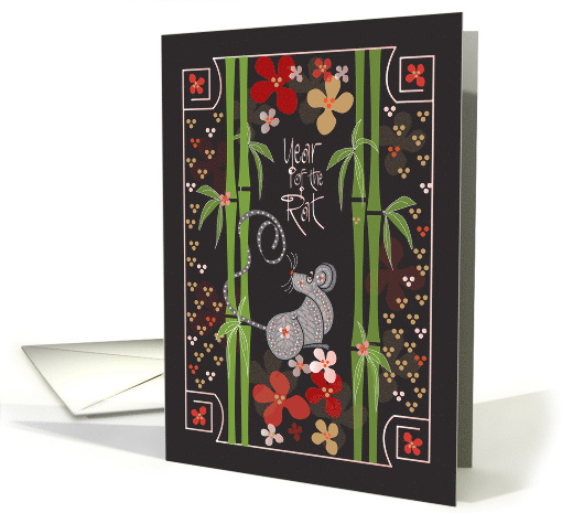 Chinese New Year with Floral Rat, Bamboo & Bright... (1585818)