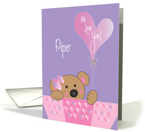 Valentine's Day for Granddaughter, Bear with Heart... (1595492)