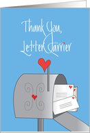 Thank You to Letter Carrier During Coronavirus Mailbox and Hearts card