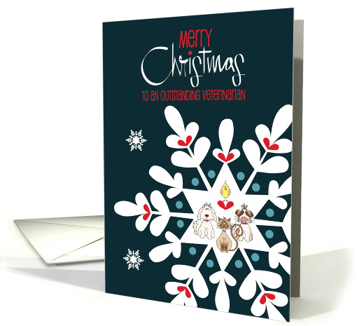 Hand Lettered Christmas Veterinarian and Staff Snowflake... (1623804)