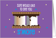 Missing You for Kids, Sure Would Like to See You S’More card