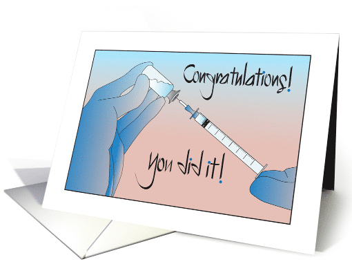 Hand Lettered Congratulations for Getting Covid Vaccine... (1679790)