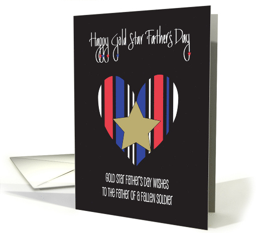 Gold Star Father's Day with Red White and Blue Heart and... (1698688)