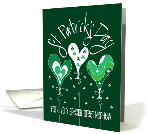 Hand Lettered St. Patrick's Day for Great Nephew Shamrock... (1708794)