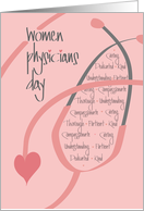 Hand Lettered National Women Physicians Day NWPD 2024 Stethoscope card