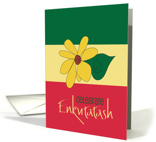 Enkutatash Ethiopia New Year Green Yellow and Red with... (1745052)