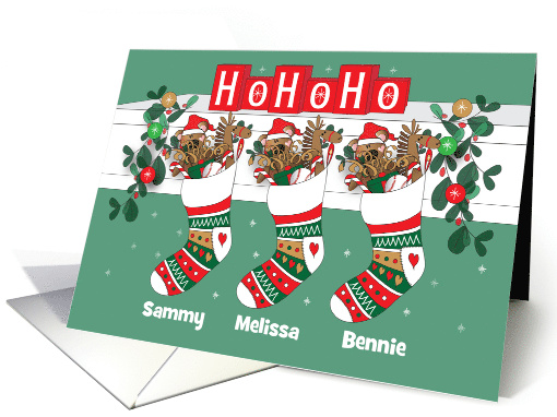 Ho Ho Ho Decorated Grandchildren Christmas Stockings with... (1752218)