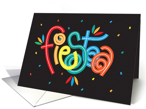 Fiesta Party Invitation with Whimsical Vivid and Brilliant... (884697)