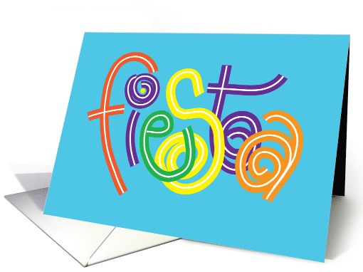 Fiesta Party Invitation with Whimsical Vivid and Brilliant... (884697)