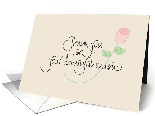 Thank you for your beautiful music card (913045)
