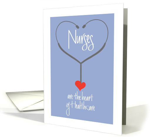 Hand Lettered Nurses Day 2025 Nurses are the heart of Healthcare card