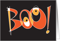 Halloween Boo for You with Large Orange and White Letters card