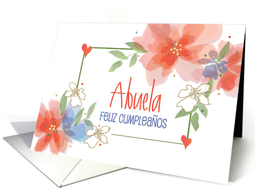 Feliz Cumpleaos en Espaol para Abuela con Muchos Flores... (938866)
