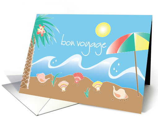 Bon Voyage, with Colorful Palm Tree, Bright Umbrella and... (945577)