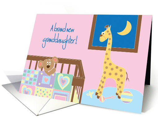 Congratulations for New Baby Granddaughter with Nursery card (958753)