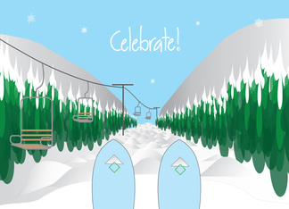 Congratulations for Snow Skiing Sporting Event
