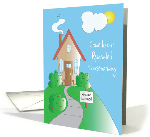 Invitation to Housewarming for Renovated or Remodeled House card