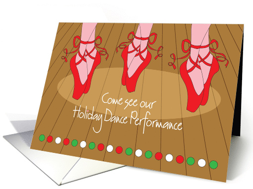 Invitation for Christmas Dance Performance with Trio of... (978223)