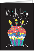 Hand Lettered Birthday for Friend with Decorated Sprinkle Cupcake card