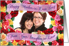 Happy Mother-in-Law Day From Your Daughter-in-Law - Roses Photo card