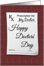 Doctors Day Prescription card