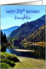 Happy 29th Birthday in the Mountains for Daughter card