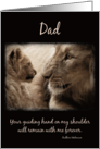 Lion Dad and Cub Fathers Day for Dad card