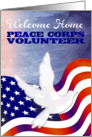 Welcome Home Peace Corps Volunteer card