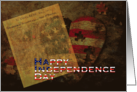 Declaration of Independence & Flag - 4th of July card