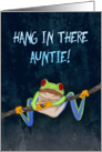 Red-Eyed Tree Frog Hang in There! Get Well for Aunt card