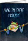 Red-Eyed Tree Frog Hang in There! Get Well for Friend card