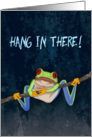 Red-Eyed Tree Frog Hang in There! Get Well card