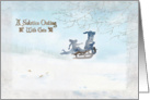A Joyful Solstice Outing With Cats - Solstice card