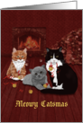 Jingle Bells Cats - Cat Christmas card