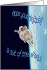 Happy Birthday out of this world astronaut Earth EVA card