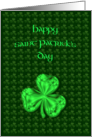 Bright Green Shamrock St. Patricks Day Card