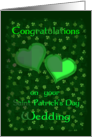Wedding Congratulations Saint Patricks Day Nuptials card