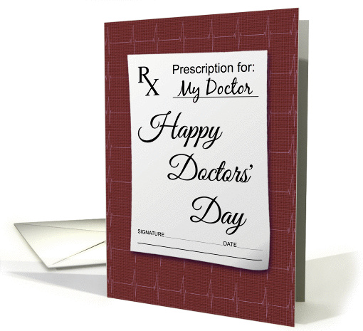 Doctors Day Prescription card (1041541)