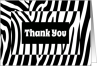 Thank You Zebra Print Frames card