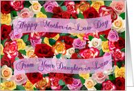 Bed of Roses - Happy Mother-in-Law Day From Your Daughter-in-Law card