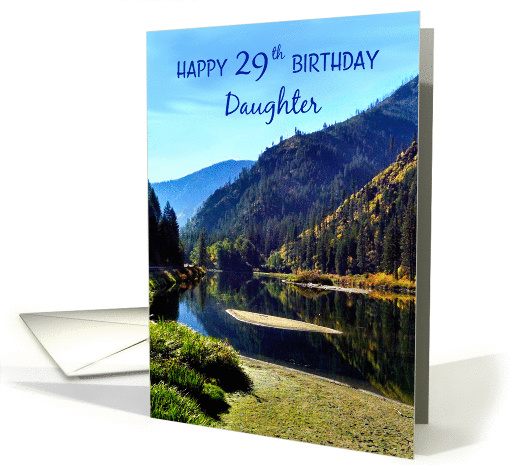 Happy 29th Birthday in the Mountains for Daughter card (1379832)