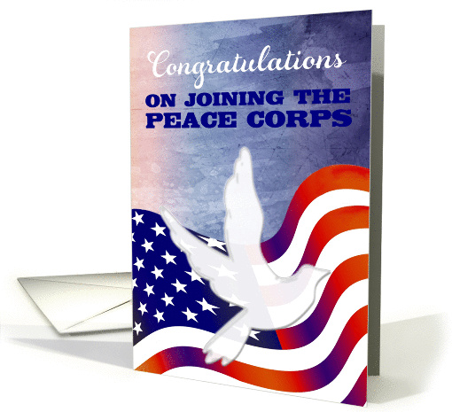 Congratulations on Joining the Peace Corps card (1381900)