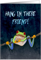 Red-Eyed Tree Frog Hang in There! Get Well for Friend card