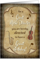 Music Director...