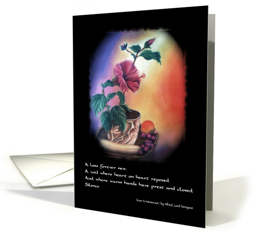 Condolences Flower and Fruit card (869370)