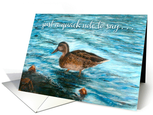 Duck Birthday - Duck Walking in Water card (869376)
