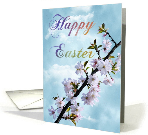 Happy Easter Spring Blossom card (914478)