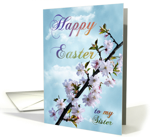 Happy Easter Spring Blossom for Sister card (914479)